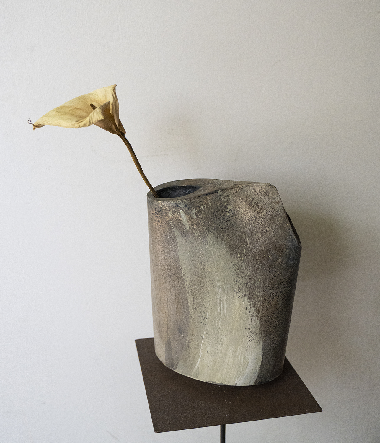 Raku on paper 12 | Sabrina Garrasi, Raku on Paper 12 is a unique three-dimensional artwork, born from Sabrina Garras - view 3